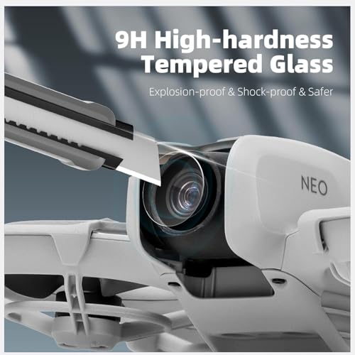 Image of M.G.R.J Tempered Glass Screen Protector for DJI Neo Drone (Transparent) (Pack of 2)