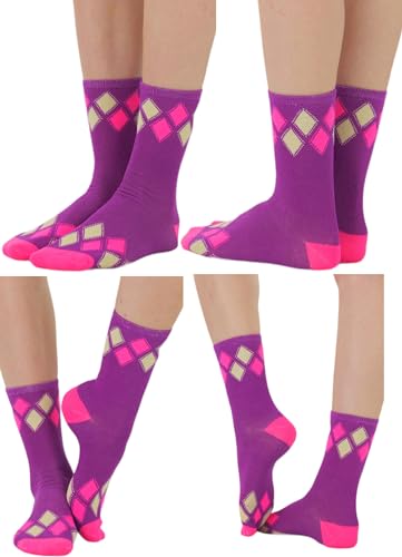 Image of ToBeInStyle Women's Pack of 6 or 12 Fashion Printed Crew Socks