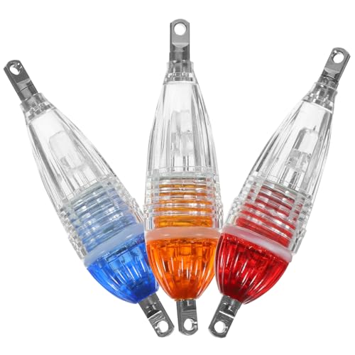 DOITOOL 2sets Led Fishing Lights Underwater Fishing Lamp Glowing Lure Perfect for Night Adventure 3pcs*2