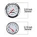 6-Gauge Vehicle Instrument Kit: White Face, 3-3/8
