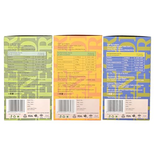Greenbrrew Natural Green [60g] | Lemon Green [60g] | Strong Green [60g] | 20 Servings Each - Image 3 thumbnail