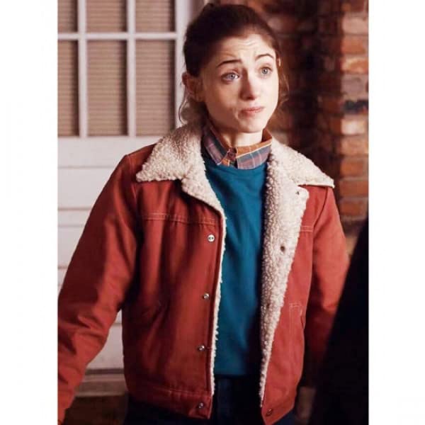 Womens Stranger Web Series Season 4 Nancy Wheeler Red Cotton Jacket4