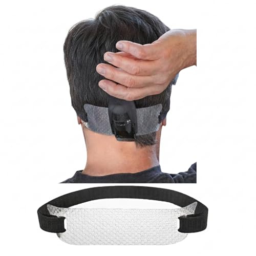 Quality Time Neck Hair Guide - A Neckline Template for Shaving and Keeping a Clean and Straight Neck Hairline: A Stencil for Neckline Haircuts, Do-it-yourself, Made in USA