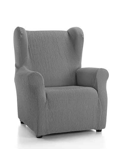 Martina Home Emilia Funda Sillón Orejero, Tela, Gris, 33x8x42 cm