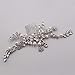 JONKY Bride Crystal Hair Comb Silver Rhinestone Headpieces Wedding Hair Accessories for Women