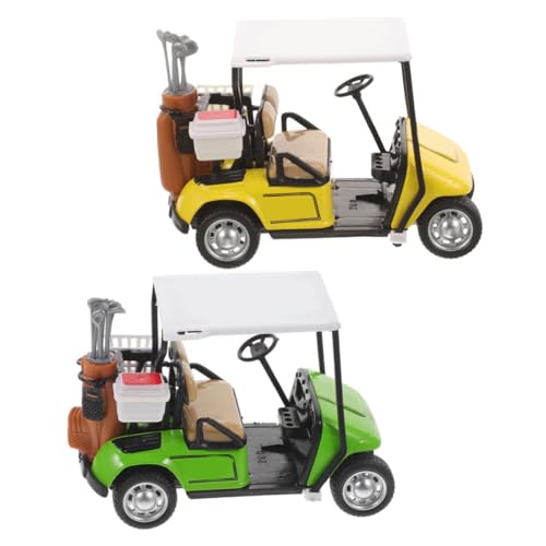 Abaodam 2 Stück Golfwagen Modelle Set - Gelb & Grün
