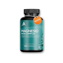 Magnesio Completo Compresse 180giorni- 4 Magnesio+ Vitamina B6- Citrato e Bisglicinato+ Malato+ Ossido marino+ Vitamina B6- Stanchezza, Articolazioni e muscoli- Magnesium Complex- Donna Uomo