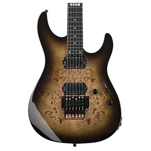 ESP E-II SN-II Electric Guitar - Nebula Black Burst