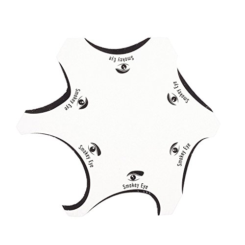 Kloud City 6 in 1 Women's Ladies Smoky Eye Eyeliner Stencil Template Mold Makeup Tool for Beginner