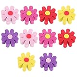 PLAFOPE 車用アンテナトッパー 10個セット EVA製造花デコレーション 車外装飾アクセサリー ユニバーサルフィット 車両 トラック SUV用