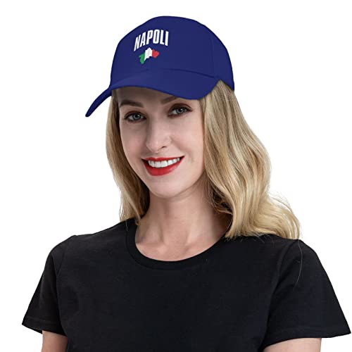 Naples Italy Italian Flag Baseball Cap Men Women - Dad Hat Adjustable Classic Plain Hat Blue #TOP6