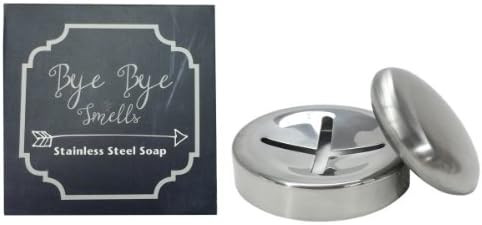 Bye Bye Smells Kitchen Gadgets Stainless Steel Soap Oval Hand Odor Remover Bar Smells Eliminator Absorber Like Onion Fish Garlic Scents From Hands And Skin (Round)