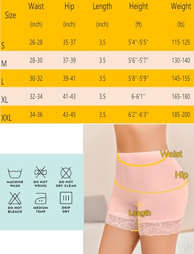 Image of Avidlove Women's Under Shorts for Dresses Seamless Anti Chafe Underwear Smooth Boyshorts Lace Slip Shorts for Women