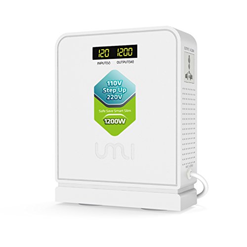 Umi LX-1200 Step Up Voltage 110V To 220V Converter, Heavy Duty Power Converter 110V To 220V 1200W cover