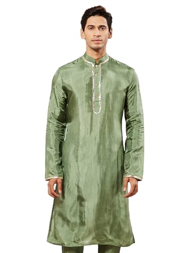 Ensemble pyjama kurta en soie homme partagez l'esprit de fête