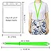 CANWELUX Bright Neon Green Lanyard for ID Badges, Lanyard with Anti-Lost ID Holders for Cruise (Neon Green,12Pack)