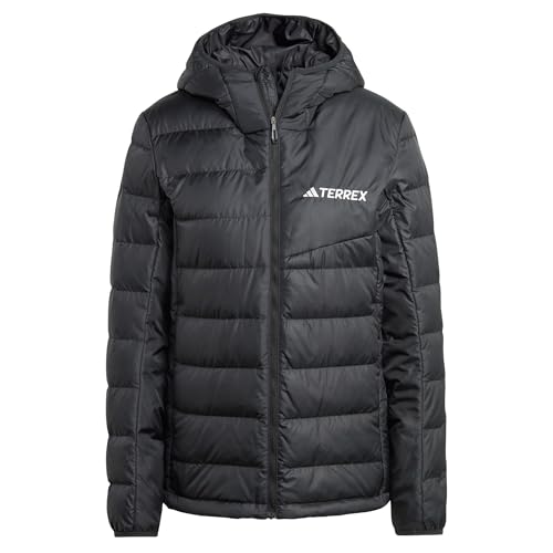 Image of adidas Women's Terrex Multi Light Down Hooded Jacket, Black, XXL