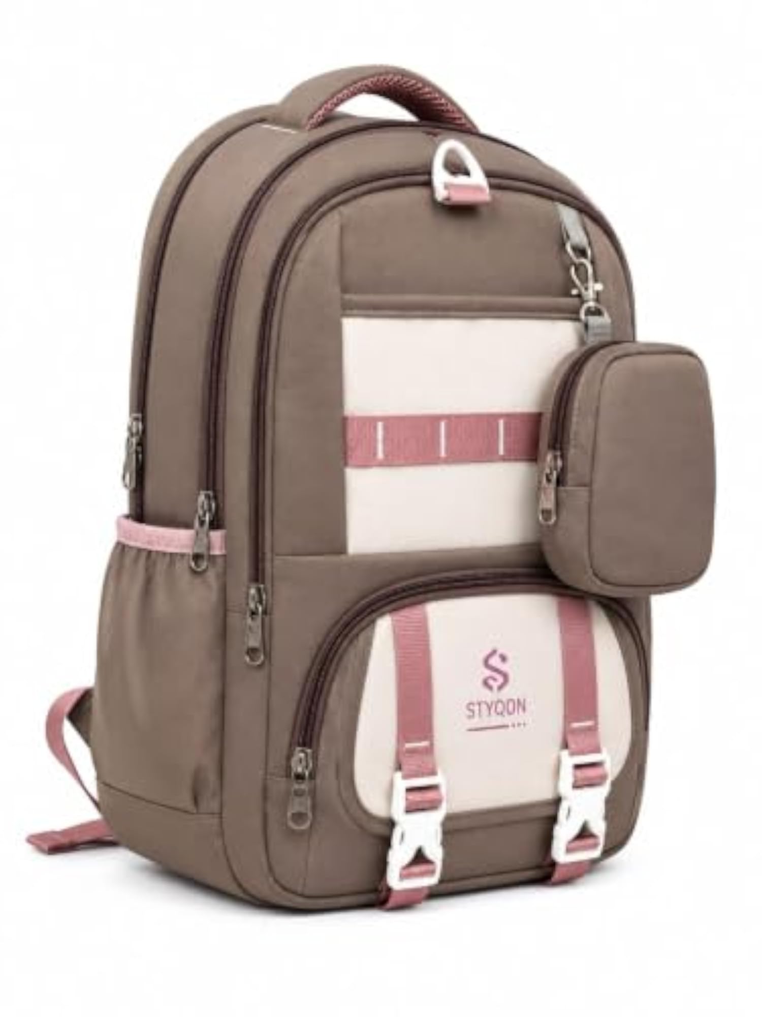 Girls' Stylish Laptop Backpack, Multi-Compartment