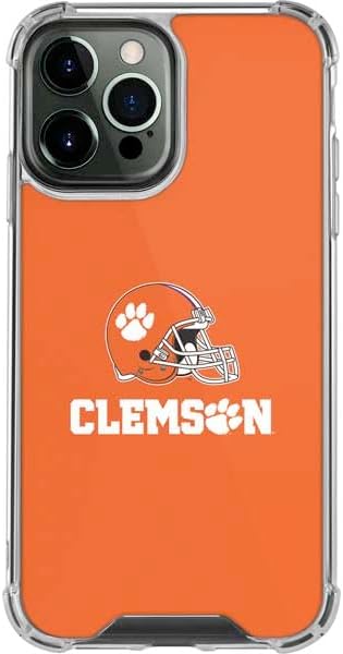 Skinit Clear Phone Case Compatible with iPhone 13 Pro Max - Officially Licensed Clemson University Tigers Logo Design
