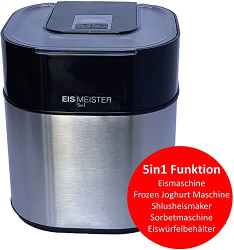 JUNG EISMEISTER Eismaschine - für 4 Personen, 1,5 L Fassung, Eiscreme selber machen,5in1 Machine - Speiseeismaschine… – Bild 6