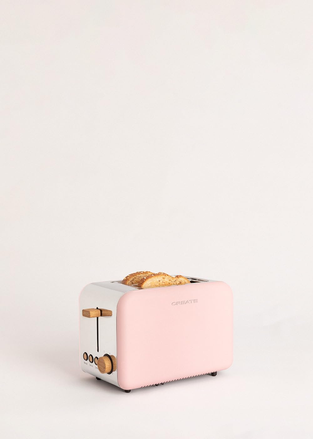 CREATE/PACK TOAST RETRO + KETTLE RETRO/Tostapane e bollitore per acqua rosa / 3 programmate di tostatura, 1,7 l…