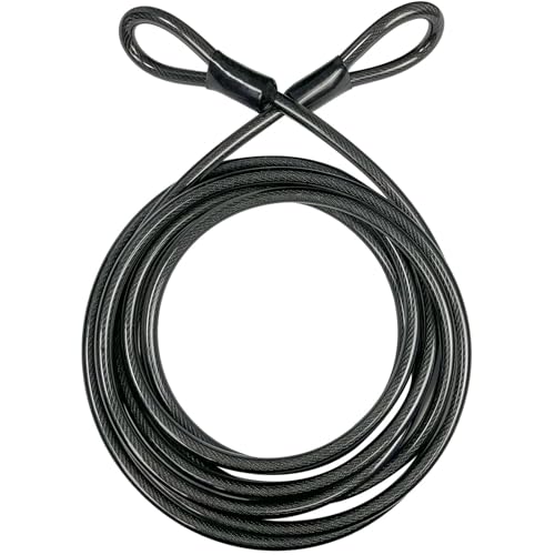 DELSWIN Heavy Duty Security Cable with Loops - 30FT Long Bike Lock Cable, 3/8 Inch (10mm) Thick...