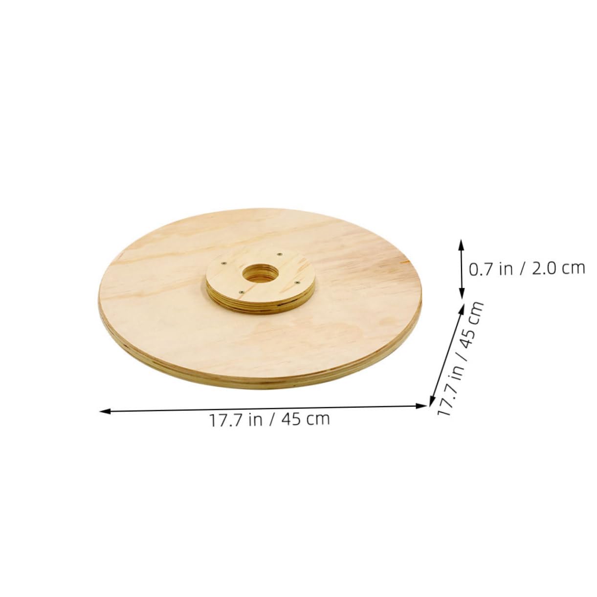 Garneck Natural Wood Barbell Plates Weight Plate Set Sports Fitness Training Accessories