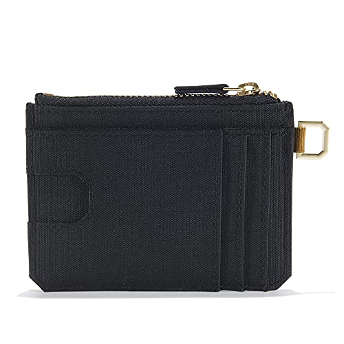 Carhartt Womens Wallet, Rugged Leather And Canvas For Women, Available In Multiple Styles & Colors Wallet, Nylon Duck Zippered (Black), One Size Us #TOP7