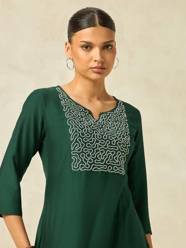 Image of SABYA Silk Blend Embroidered Kurta Set SBY HRKB0225