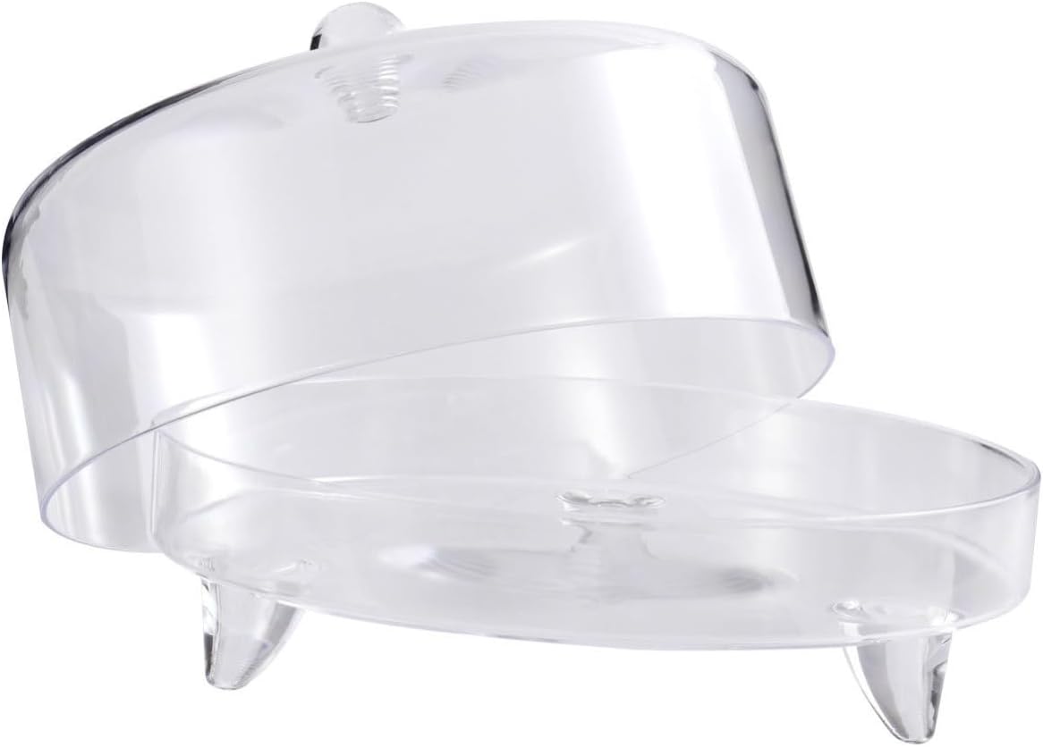 Arched Acrylic Cake Plastic Cover for Salad and Cake, Concentrating Heat to Cook Evenly, Easy to Carry, for Outdoor and Backyard Kitchen Use
