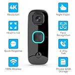 Swann Buddy4K UHD Wireless Video Doorbell & Chime | No Monthly Fee | Ultra-Wide 165° View | Smart Analytics | 2-Way Audio | Night Vision | Easy Installation | Indoor & Outdoor Surveillance | 4KBUDDY - Image 4