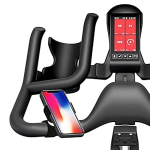 Universele telefoonhouder voor hometraining, geschikt voor alle maten smartphones, fietsen, spinning, loopband, eliptische rol, training, mobiele telefoonhouder