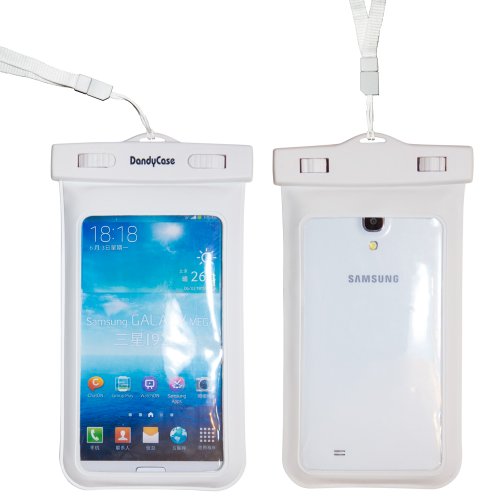 DandyCase Waterproof Case for Samsung Galaxy S5, Samsung Note 3 / 2, Samsung Galaxy MEGA, LG G2, HTC One Max, Nokia Lumia 1520, Motorola Droid Ultra - Also fits other Large Smartphones up to 6.3