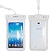 DandyCase Waterproof Case for Samsung Galaxy S5, Samsung Note 3 / 2, Samsung Galaxy MEGA, HTC One M8 (2014), HTC One Max, LG G2, Nokia Lumia 1520, Motorola Droid Ultra - Also fits other Large Smartphones up to 6.3" screen size - IPX8 Certified to 100 Feet [Retail Packaging by DandyCase] (White)