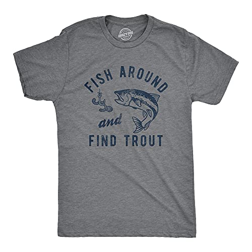 Amazon.com: Mens Fish Around and Find Trout T Shirt F*ck Around