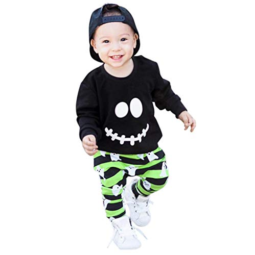 ASHOP Body Bebe Blanco Conjunto niño 4 años Verano Ropa Sports (Negro,80 (0-1años))
