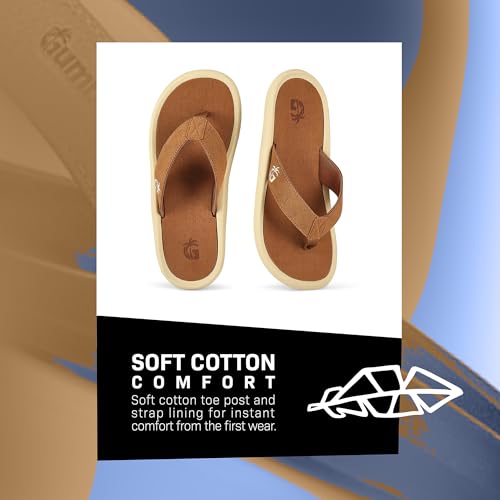 Gumbies Noosa Unisex Flip-Flop, with Arch Support Supersoft Brush EVA Footbed, Soft Cotton Backed Strap & Recycled Rubber Sole - Comfort Guaranteed3