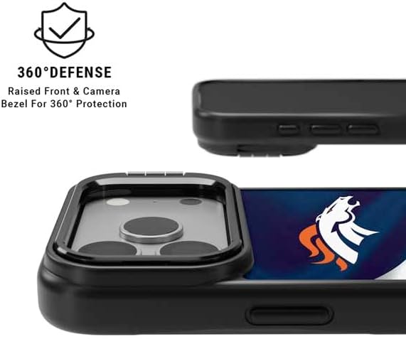 Skinit Kickstand Phone Case Compatible with iPhone 17 Pro Max - Officially Licensed NFL Denver Broncos Design
