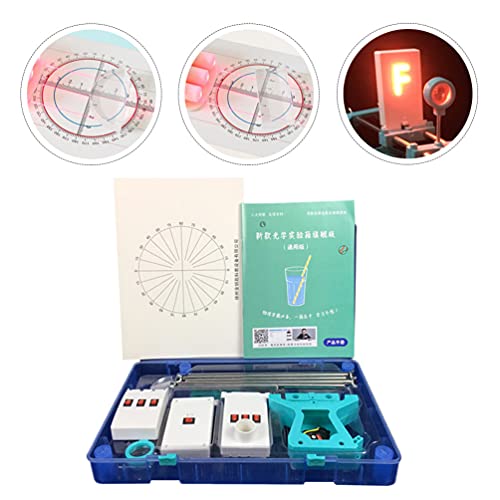 Baluue Kits de Física Ótica, Lentes de Vidro Óptico, Equipamento Educacional, Equipamentos de Física