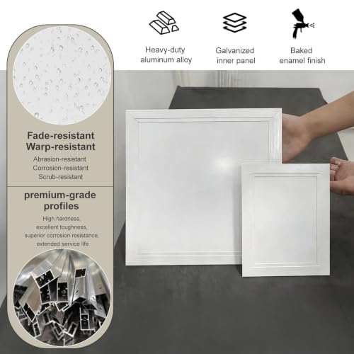 Puerta oculta de acceso a la plomería para solucionar fugas en techos 4