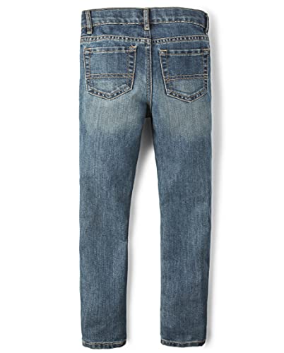 Image of The Children's Place Boys Pull On Slim Cargo Pants, New Navy, 6 Husky