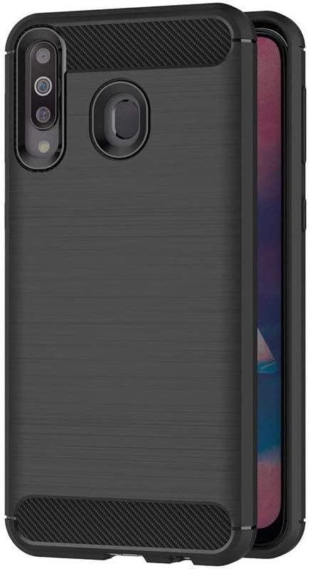 Image of Hybrid Carbon Fiber Back Case for Samsung Galaxy M30 (Black)