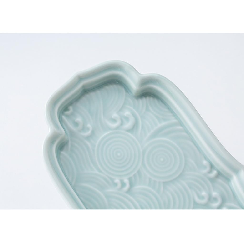 Ciotole per Snack Piatto Cinese Rettangolare in Ceramica in Stile Cinese for Il tè pomeridiano, Snack for Hotel, stoviglie for la casa Ciotole per Snack e Salse (Color : B)