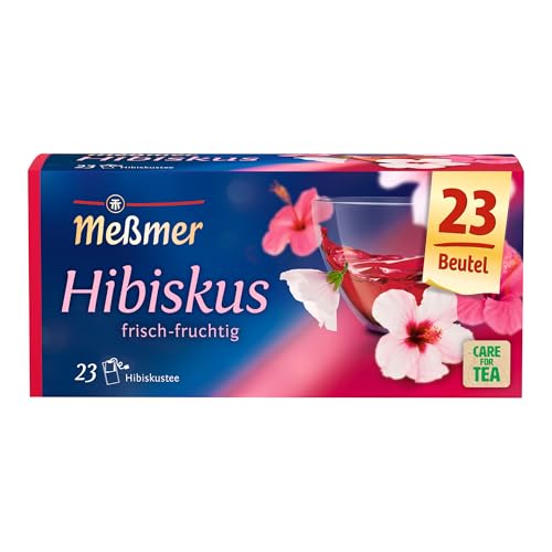 Meßmer Hibisco | 23 bolsitas de té | Sin gluten | Sin lactosa | Vegano
