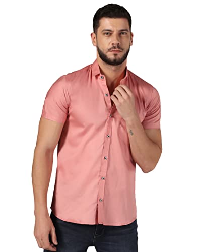 Image of J B Fashion Men's Cotton Half Sleeve Plain Casual Shirt (J-Half)