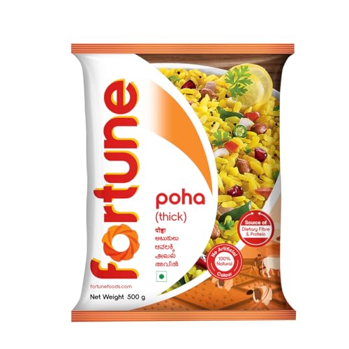 Fortune Thick Poha, Source Of Fibre And Protein, 500G