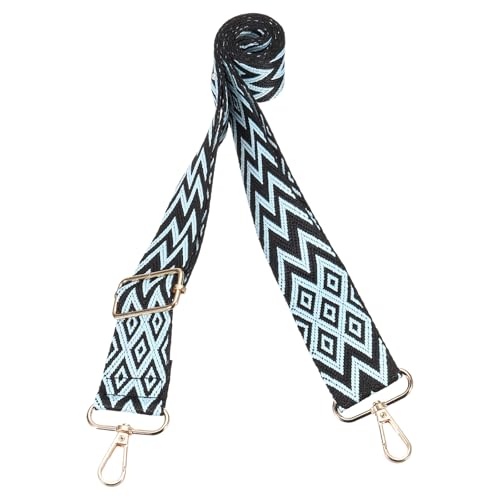 Image of PATIKIL 55in Purse Straps Replacement Crossbody, Bag Straps Crossbody Universal Adjustable Canvas Bohemian for Purses Handbags Guitar, Blue