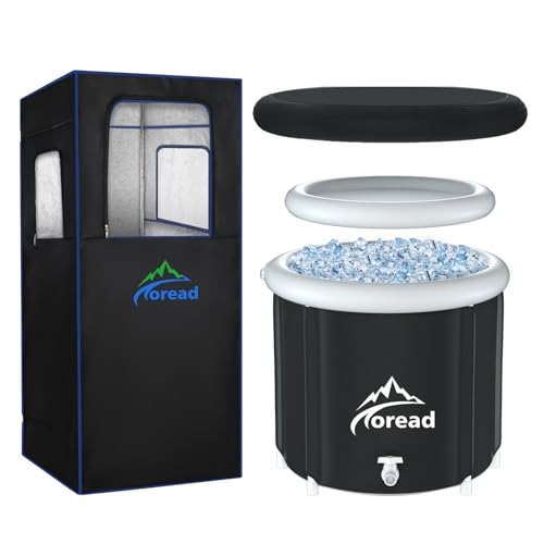 TOREAD Sauna and Cold Plunge XL Combo-Portable Sauna...