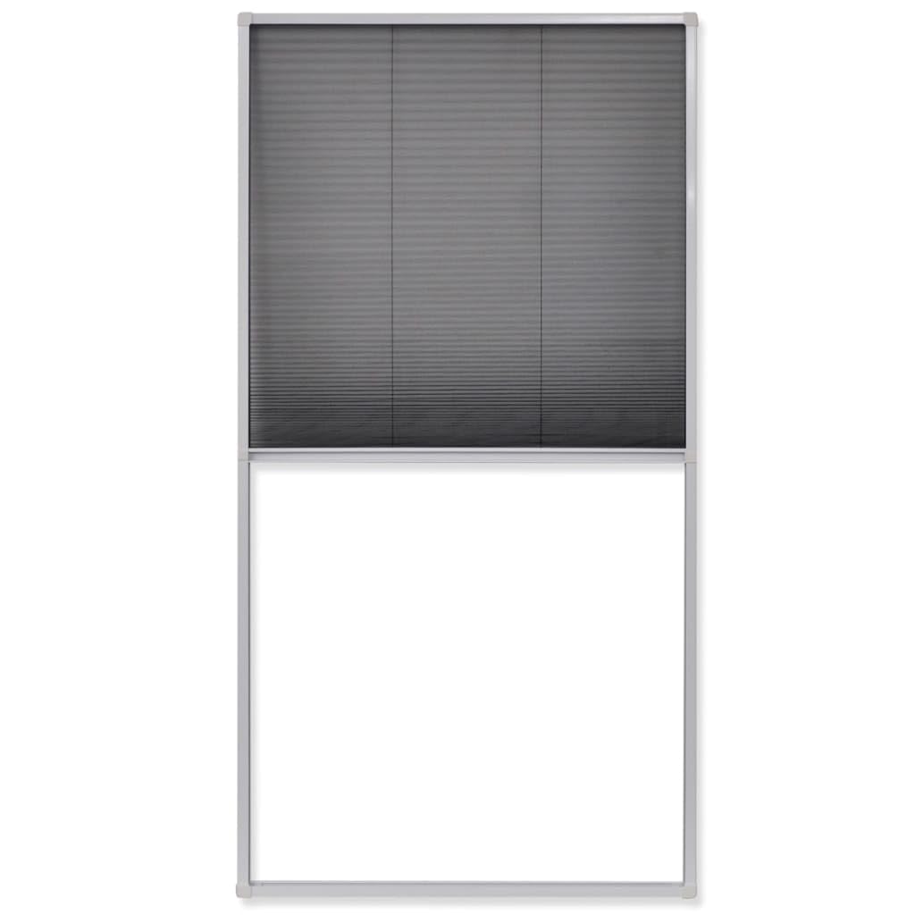Plisse Insektenschutz-Fenster 80x160 cm, feines Netzgewebe Insektenschutz mit Alurahmen, Insektenschutzfenster für Dachfenster, hält Fliegen und Mücken fern, einfache Montage