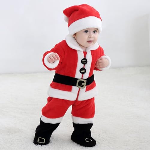 Disfraz completo de bebé tipo Santa Romper 3-4T miniatura 3